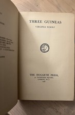 Virginia Woolf THREE GUINEAS *True* 1st Edition 1st Impression Hogarth 1938