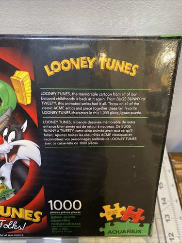 Glare Free/Precision Fit LOONEY TOONS 1000 Piece Jigsaw Puzzle (Aquarius, 2018) - Picture 6 of 12