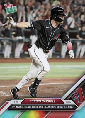 2024 Topps NOW Rainbow Grand Slam Monster Night 8.28.24 CORBIN CARROLL Digital
