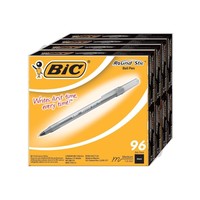 Bic Round Stic Ball Pen Medium Point 1.0 Mm 96 Count Black on sale Bic Round Stic Ball Pen Medium Point 1.0 Mm 96 Count Black on sale