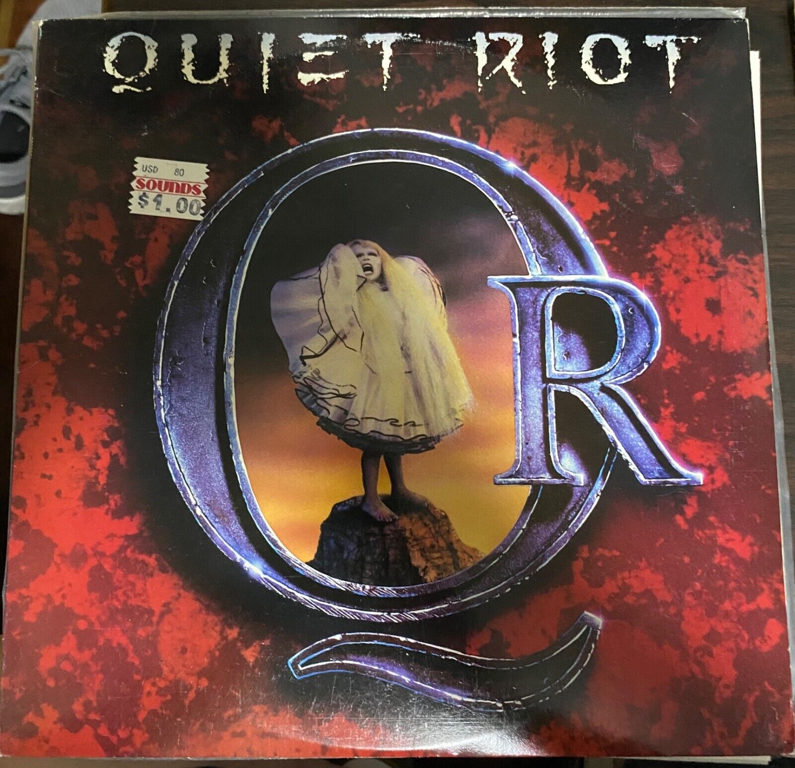 Quiet Riot Q R 1988 (LP,Album ,Future Disc etching)