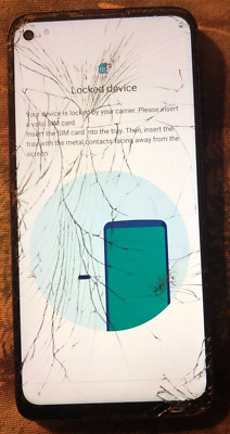 Motorola MOTO G Power XT2041-7 (Unsure) Gray Smart Phone Crack GLASS