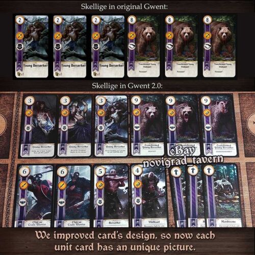 Gwent 2.0 - Witcher - 5 decks with fixed game balance + 5 new decks. PREMIUM ED. - Afbeelding 9 van 14