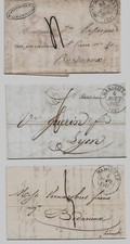 France, 5 Pre. Philatelic letters with contents from 1835 to 1845.
