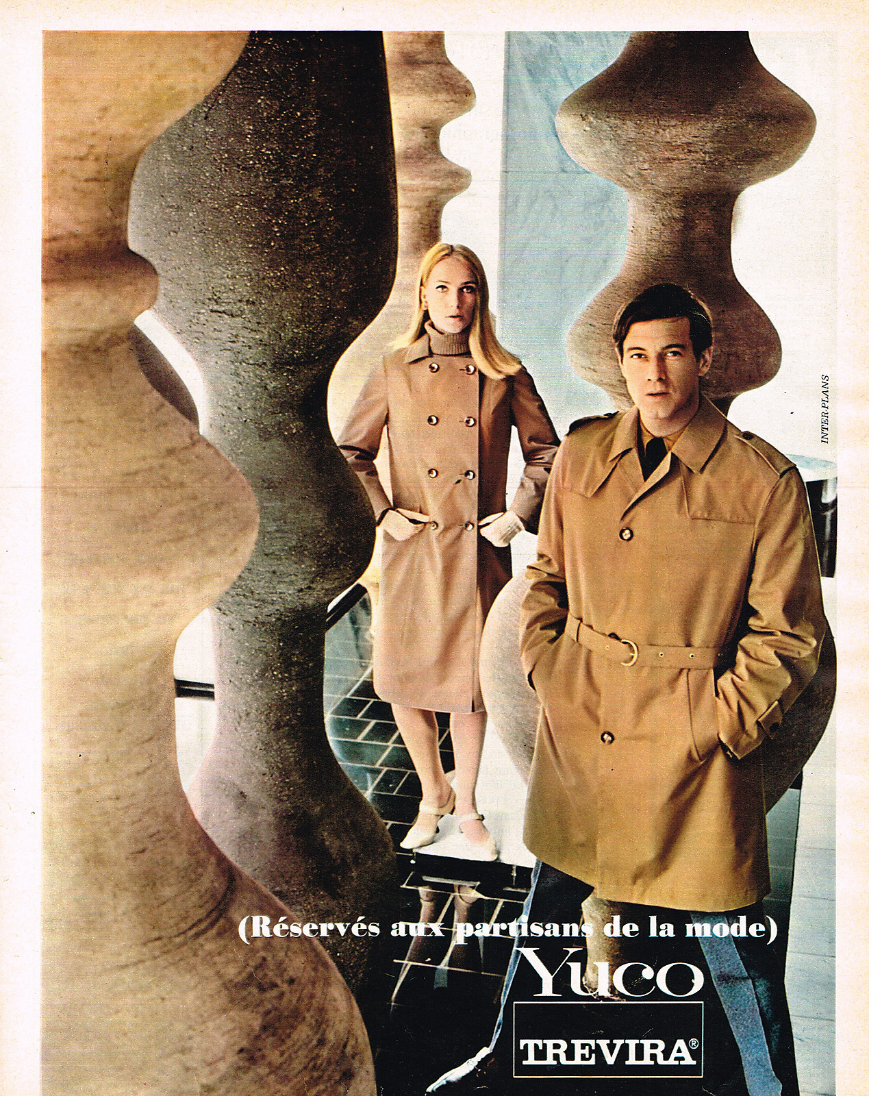 1966 TREVIRA ADVERTISING ADVERTISEMENT Waterproof YUCO