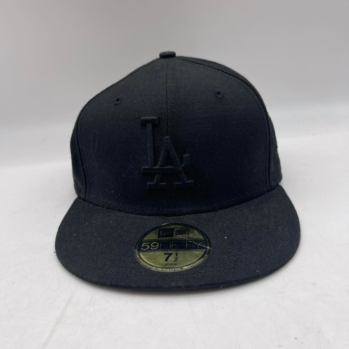 New Era L.A Dodgers 59Fifty Hat MLB Official Basic Black on Black