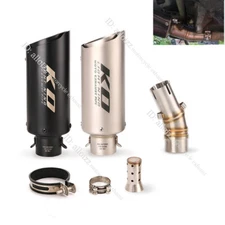 For Kawasaki ER6N Ninja 650F 650R 2012-2016 Black Muffler Slip on Exhaust System