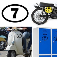 Number 7 Oval, Sticker Vinyl