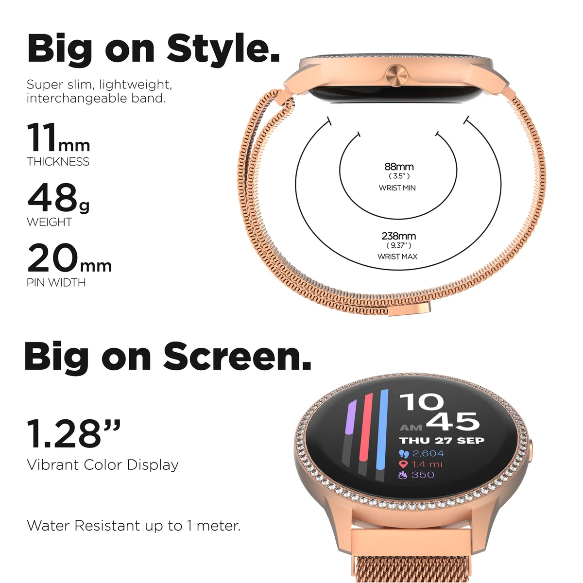 iTouch Sport 4 Smartwatch Fitness Heart Rate Custom Face 100