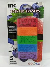 Inc Fruit Scented Erasers Pack Of Five