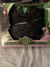 Wicked Deluxe Elphaba Black Defying Gravity Dress Up Set W/ Hat Size 4-6x
