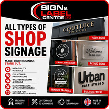 CUSTOM SHOP FRONT FASCIA SIGN | Illuminated Business Shop Signage & Branding