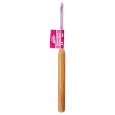Susan Bates G6 4mm Crochet Hook Lightweight Aluminum with Bamboo Handle