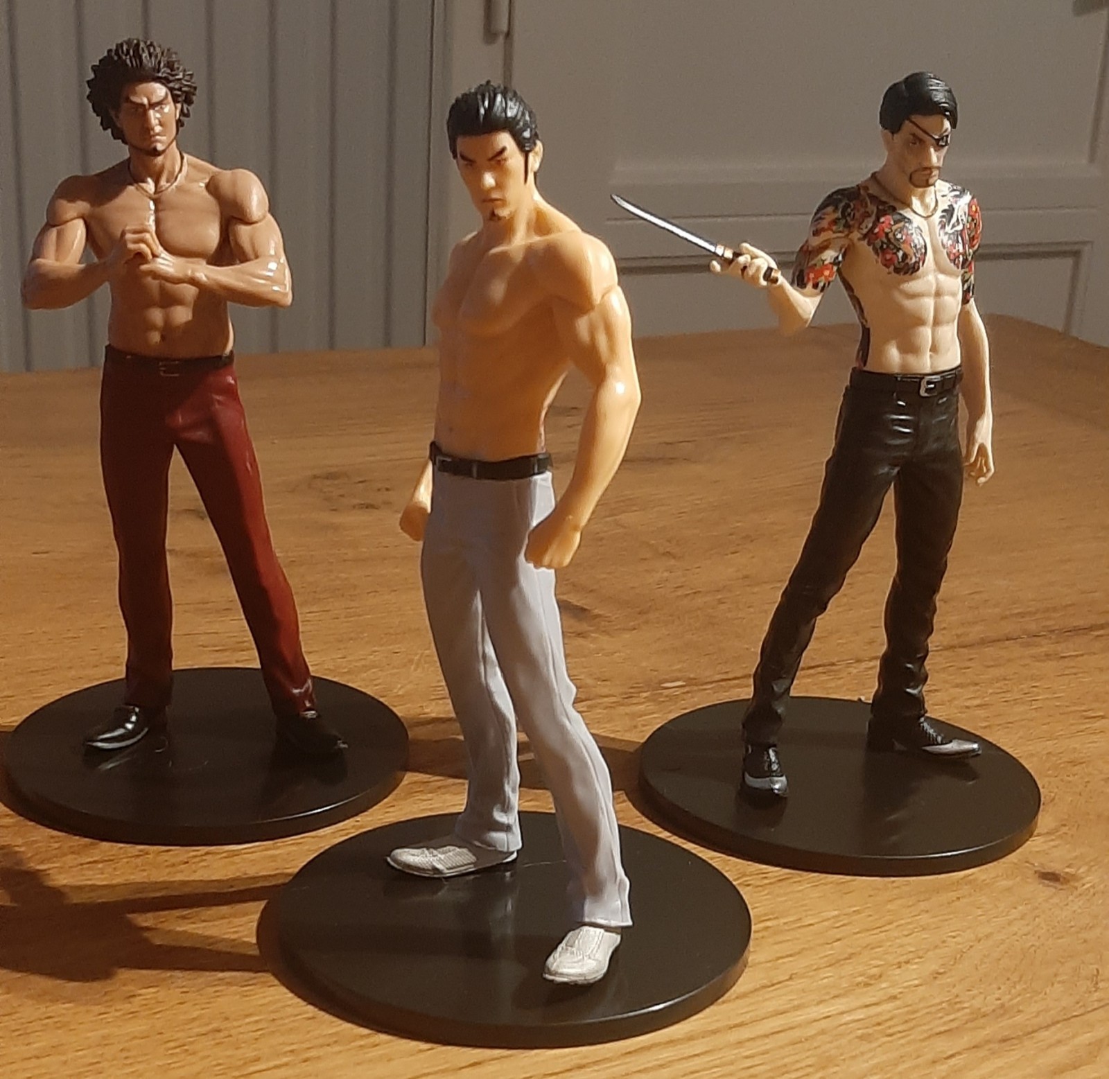 Lot 3 Figurines Yakuza : Goro Majima Kiryu Kazuma Ichiban Kasuga - Like A Dragon