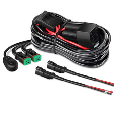 10016W DT Wiring Harness Kit for LED Light Bars - 12V On/Off Switch, Power Relay