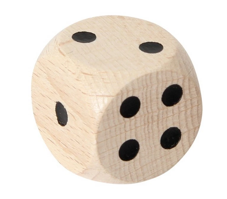 Bartl 103727 Augenwürfel 25mm Holz natur