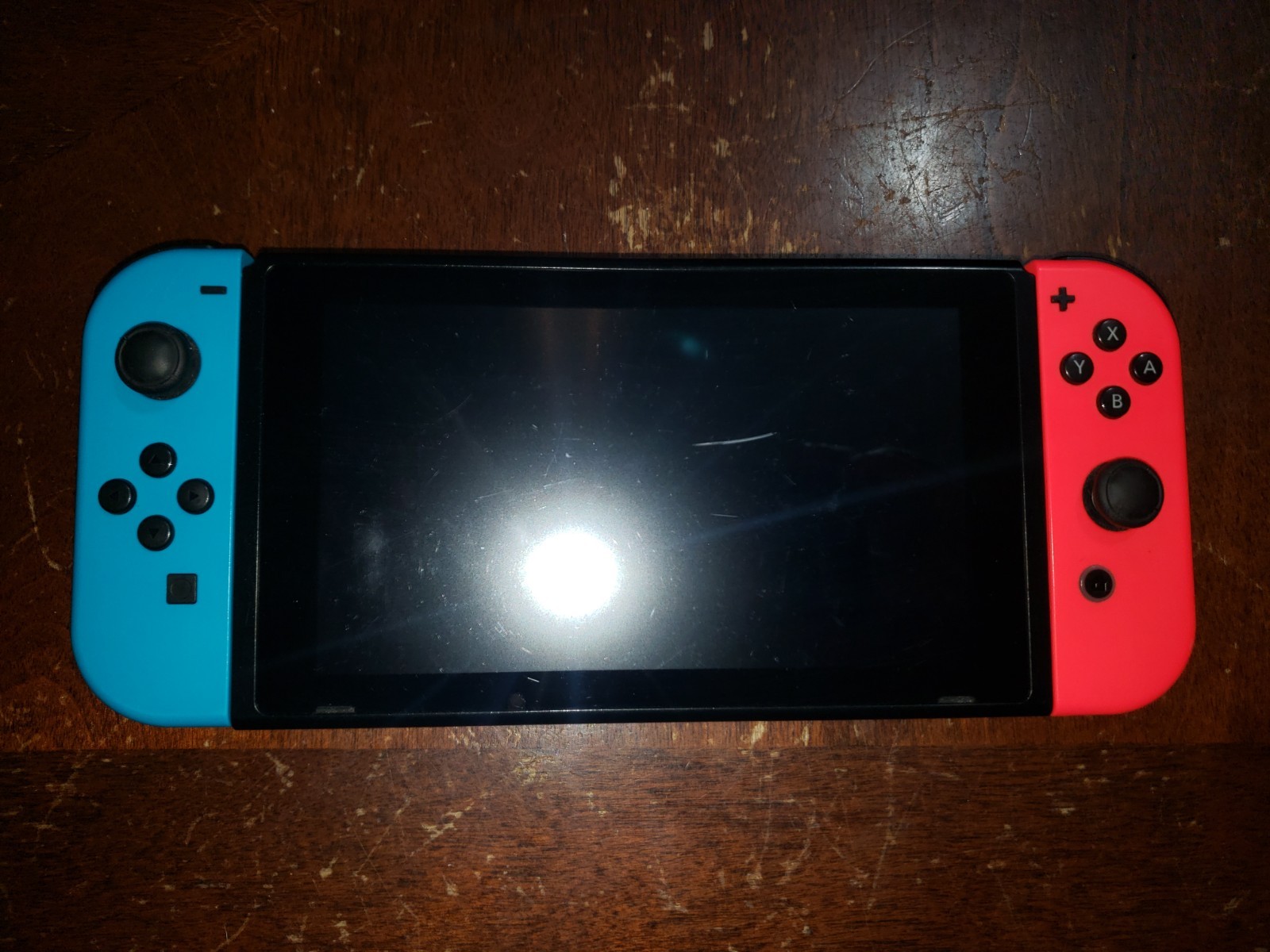 Nintendo Switch - 32GB - Blue & Orange (Good Condition)