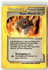 Pokemon Fire Cube 01 Feuer-Wurfel 01 122/147 Aquapolis German 2003 Vintage on eBay
