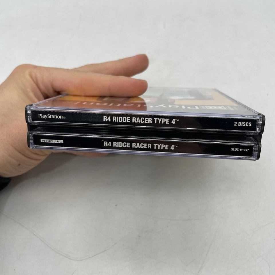 R4: Ridge Racer Type 4 (Sony PlayStation 1, PS1, 1998) Complete CIB Tested - Image 3 of 4