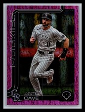 2025 Topps #256 Jake Cave Pink Holo Foil