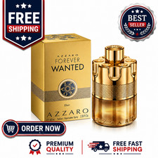 AZZARO FOREVER WANTED ELIXIR 3.4OZ/100 ML EAU DE PARFUM SPRAY FOR MEN NEW IN BOX