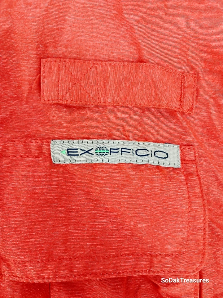 Exofficio Mens L Fishing Hunting Performance Vented Shirt LONG ROLL UP SLEEVE - Image 2 of 4