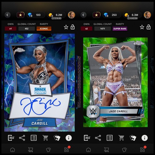WWE Topps SLAM *DIGITAL* - Chrome Bundle - Jade Cargill