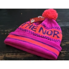 The North Face Ski Tuke IV Bright Pink Cuff Winter Beanie Hat OS