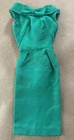 Vintage Barbie 1962 Green Silk Sheath PAK Dress - Lovely, Flawed