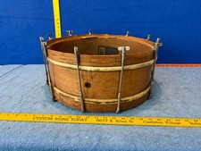 J.W. York and Sons Antique Wooden Snare Drum Shell