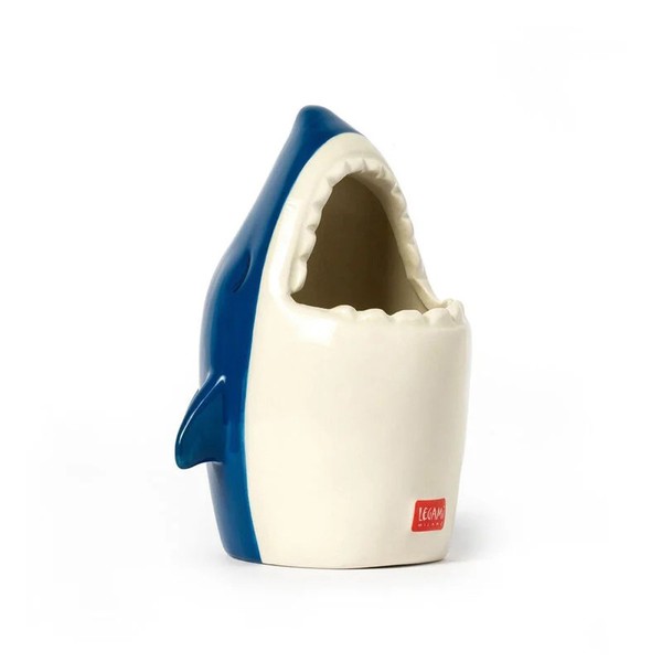 Legami Stiftehalter Hai Aus Keramik - Desk Friends Haifisch, Halter FüR Stifte-image