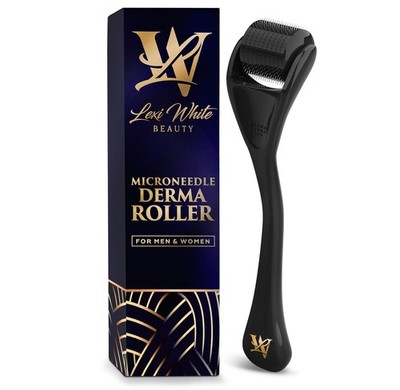Boolavard Derma Roller 2,5 Mm – Mikronadelroller Für Gesicht & Kopfhaut, Fördert Kollagen, Gegen Falten