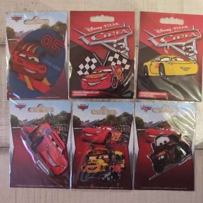 Disney Pixar Cars Aufnäher Bügelbild Patch Konvolut Neu selten Sammlerstück Rare