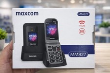 Maxcom MM827 Basic Mobile Feature Flip Phone Dual Sim Unlock 4G LTE New Handset