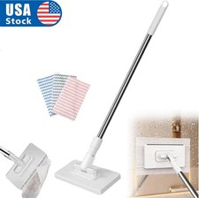 Snap Grip Mini Mop,Zero Touch Mini Mop,No Wash Lazy Mops Wet and Dry White TL