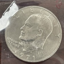 1971 D Eisenhower Dollar Type 1 Friendly Eagle  (b)