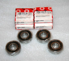  Lot of 4 Genuine FAG 6202-2RSR-C3 Sealed Deep Groove Ball Bearings  NEW 