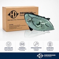 Hauptscheinwerfer Rechts Diederichs 1685180 FÜR Mercedes Frontscheinwerfer