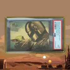Marketplace image: 2024 Topps Star Wars Galaxy Goodbye For Now Mando + Grogu Superfractor