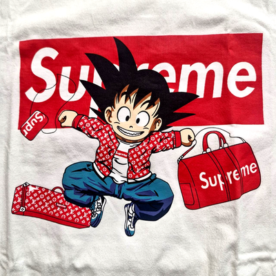 Supreme Son Goku Dragon Ball Shirt Size XL , Anime Skater *White