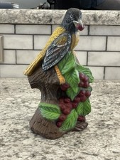 Baltimore Oriole Bird Figurine, Vintage Hand-Painted Ceramic, 8.5"