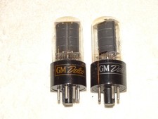 2 x 6V6gt RCA /GM Delco Tubes Clear Glass Super Strong Matched Pair 14