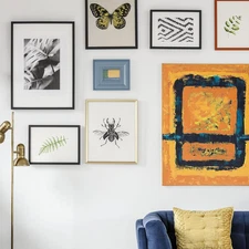 30 Pcs Adhesive Picture Hanger, Adhesive Hooks for Hanging Pictures without N...