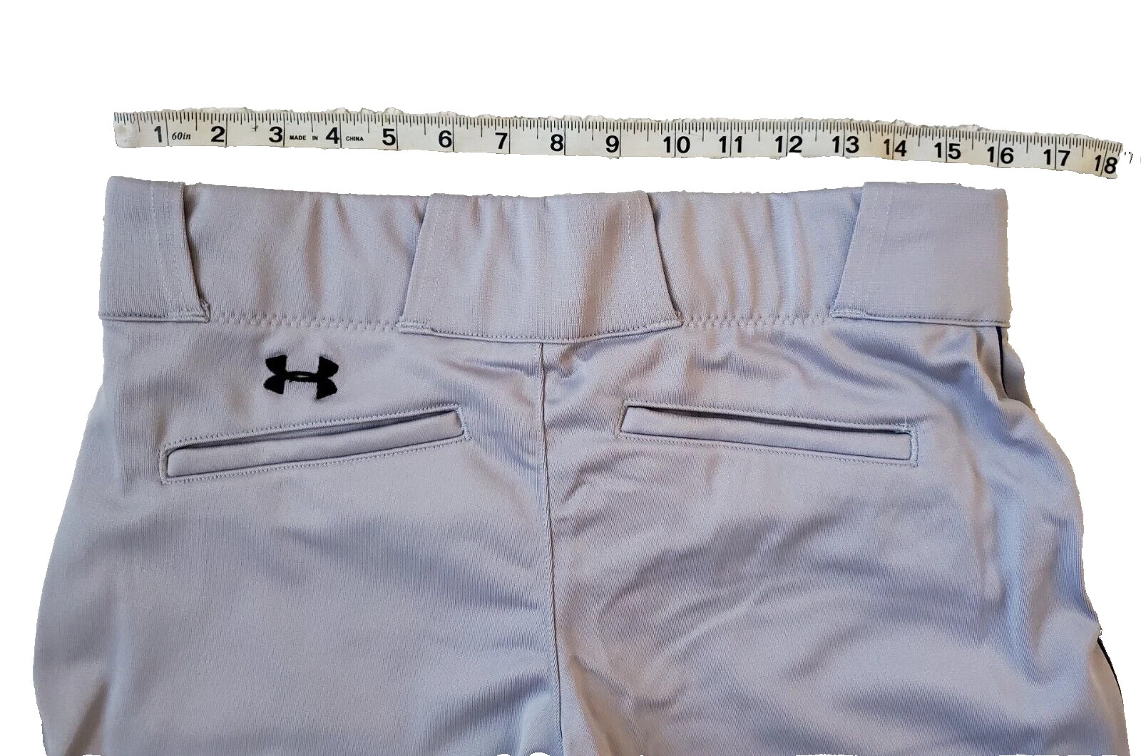 Under Armour Women's Large Softball 3/4 Pants Gray Royal Piped UA Knickers New thumbnail 7