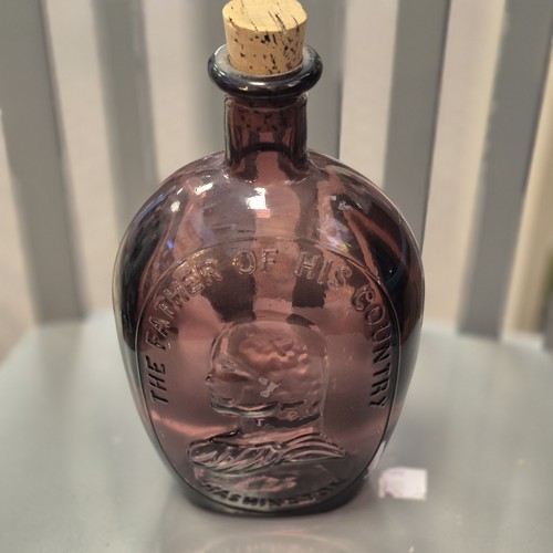 Wheaton Purple Washington The Father of His Country 8” Bottle - Picture 2 of 7
