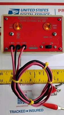 MAGNETO TIMING LIGHT SYNCHRONIZER EASTERN E-50 TESTED GOOD LYCOMING CONTINENTAL 