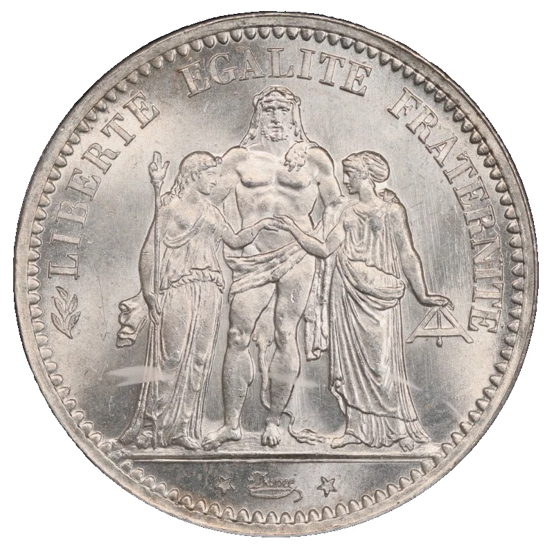 大*生様 フランス 1873年 5フラン 銀貨 大*生様 フランス 1873年 5フラン 銀貨 大*生様 フランス 1873年 5