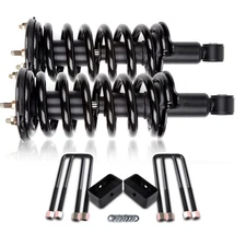 3'' Rear Leveling kit & 2 Front Complete Struts for 2004-2015 Nissan Titan