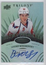 2014-15 Upper Deck Trilogy Radiant Green 66/99 Andre Burakovsky #145 Auto 0c3