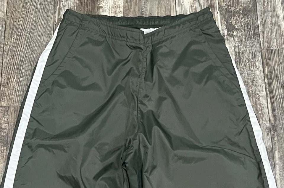 Pantalones de chándal vintage Nike para mujer grandes con cremallera al tobillo lateral a rayas bordado Swoosh Foto 4 de 4